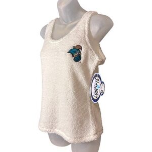 Concepts Coastal Carolina Chanticleers Tank Top Small Fluffy Sherpa White/Cream
